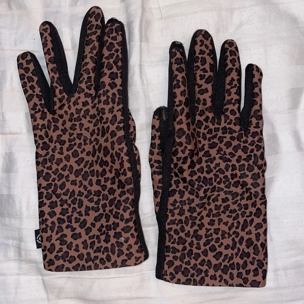 Cheetah leopard tech slim gloves